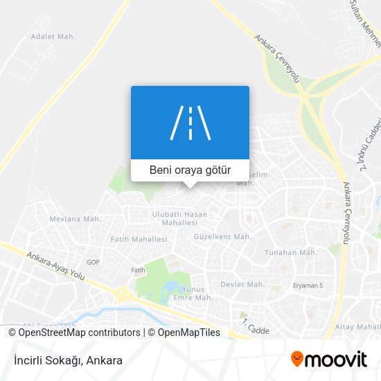 İncirli Sokağı harita