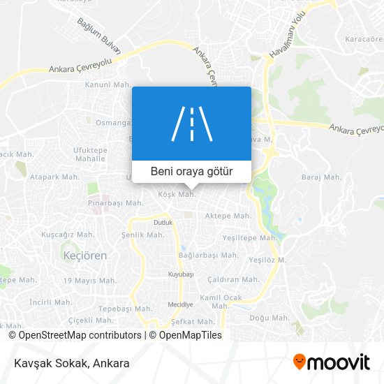 Kavşak Sokak harita