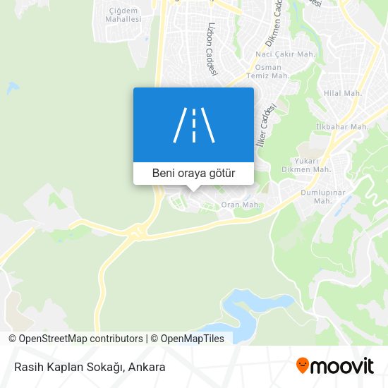 Rasih Kaplan Sokağı harita