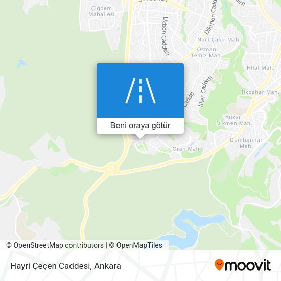 Hayri Çeçen Caddesi harita