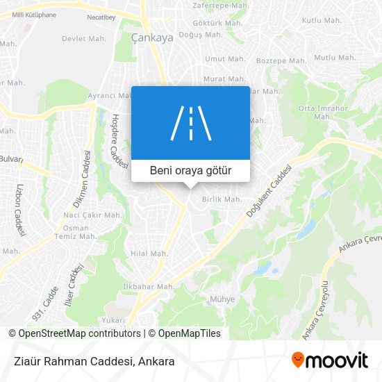 Ziaür Rahman Caddesi harita