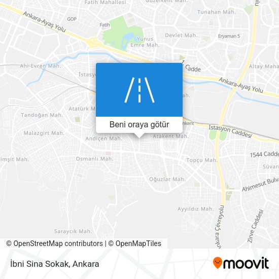 İbni Sina Sokak harita