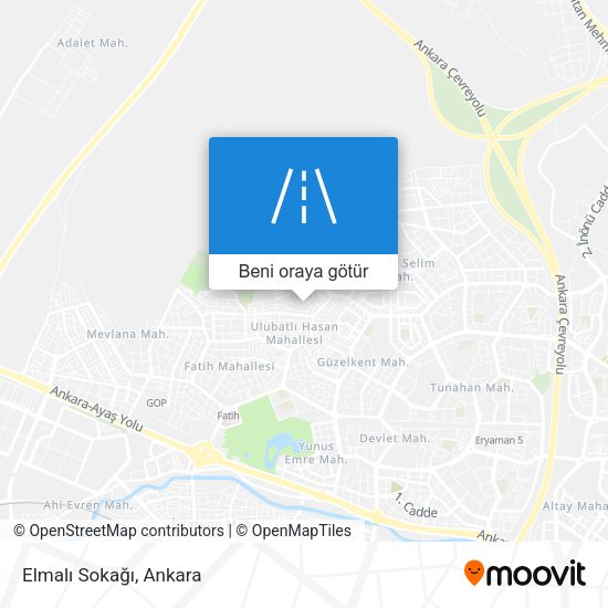 Elmalı Sokağı harita