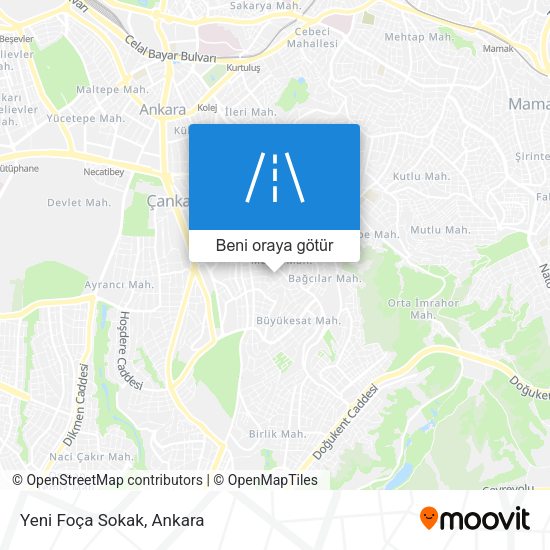 Yeni Foça Sokak harita