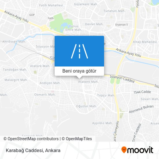 Karabağ Caddesi harita
