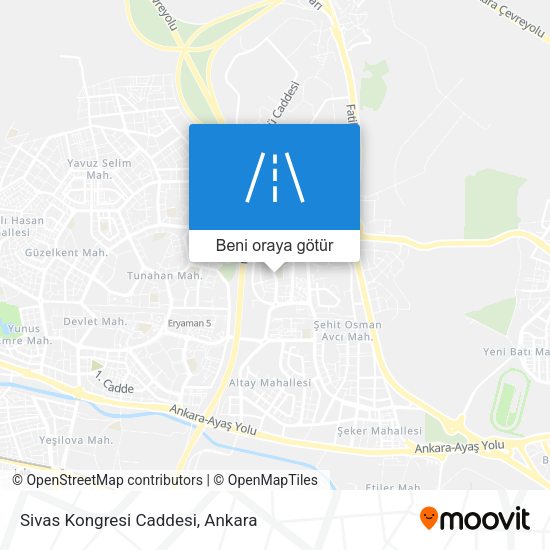 Sivas Kongresi Caddesi harita
