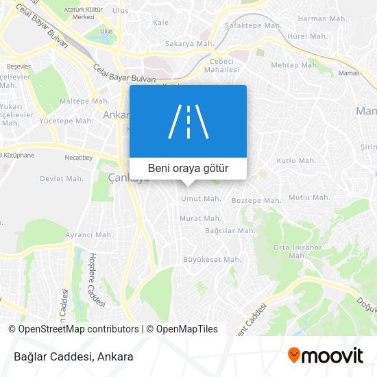 Bağlar Caddesi harita