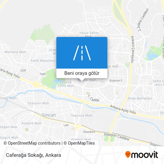 Caferağa Sokağı harita