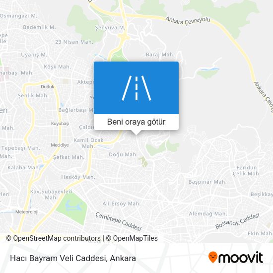 Hacı Bayram Veli Caddesi harita
