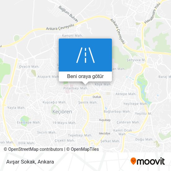Avşar Sokak harita