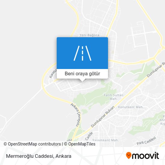 Mermeroğlu Caddesi harita