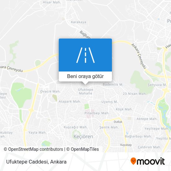 Ufuktepe Caddesi harita