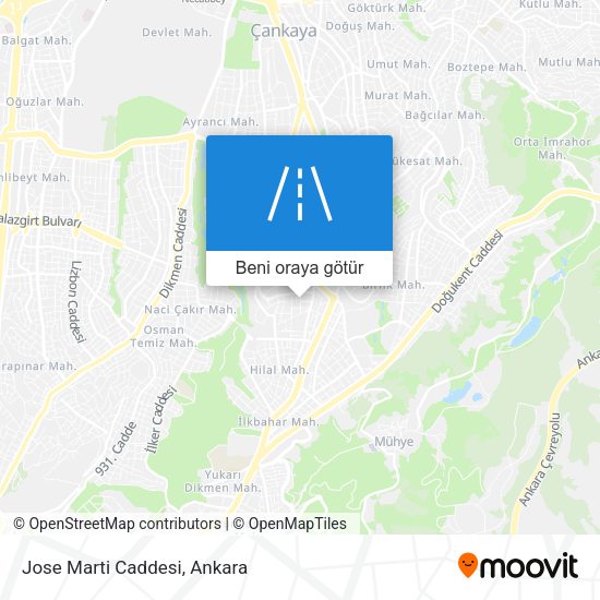 Jose Marti Caddesi harita