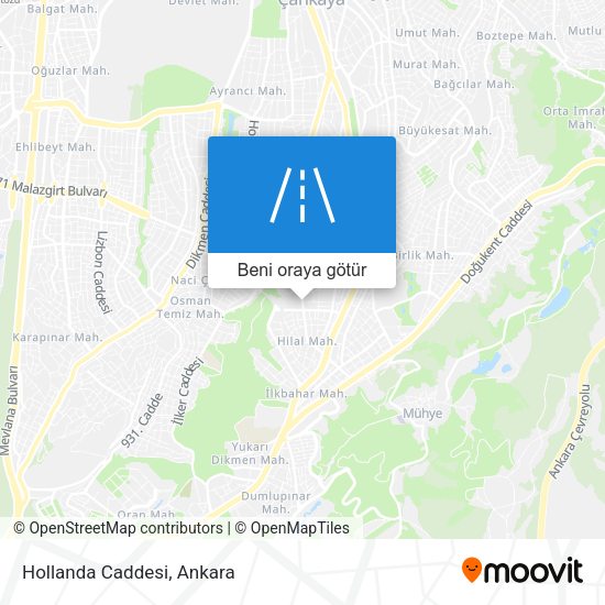 Hollanda Caddesi harita