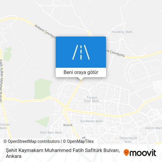 Şehit Kaymakam Muhammed Fatih Safitürk Bulvarı harita