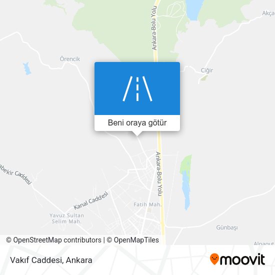 Vakıf Caddesi harita