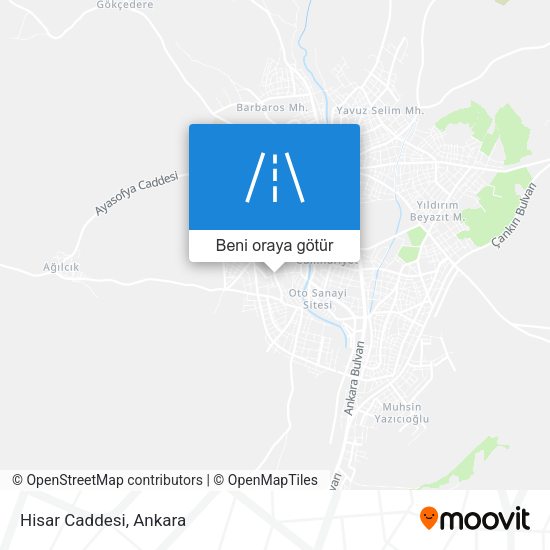 Hisar Caddesi harita