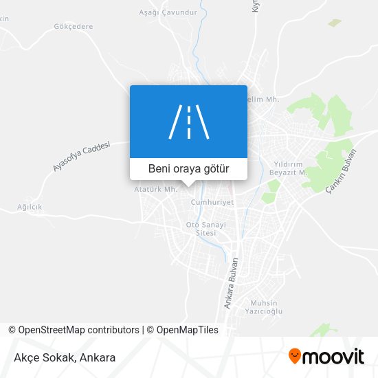 Akçe Sokak harita