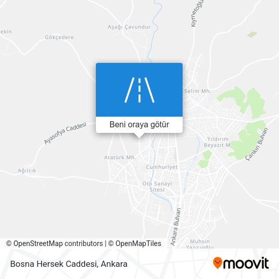 Bosna Hersek Caddesi harita