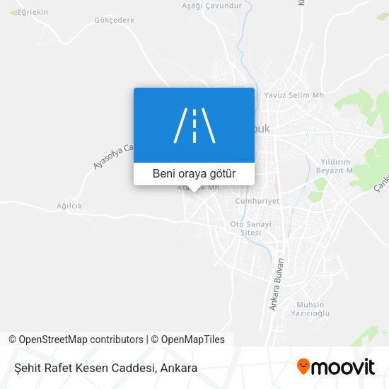 Şehit Rafet Kesen Caddesi harita