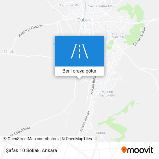 Şafak 10 Sokak harita