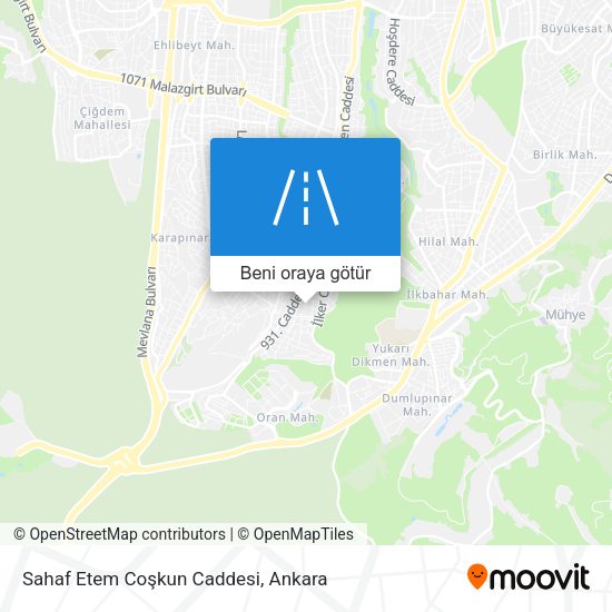 Sahaf Etem Coşkun Caddesi harita