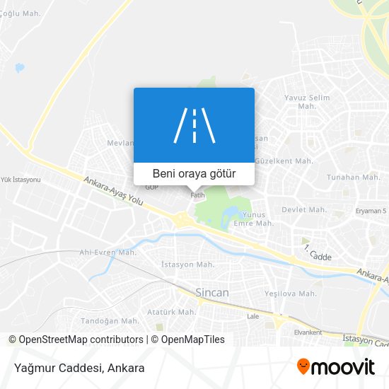 Yağmur Caddesi harita