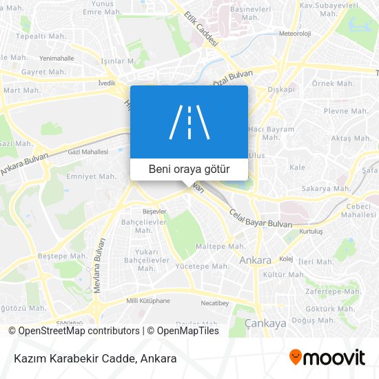 Kazım Karabekir Cadde harita
