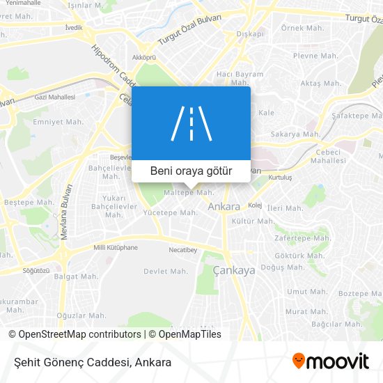 Şehit Gönenç Caddesi harita