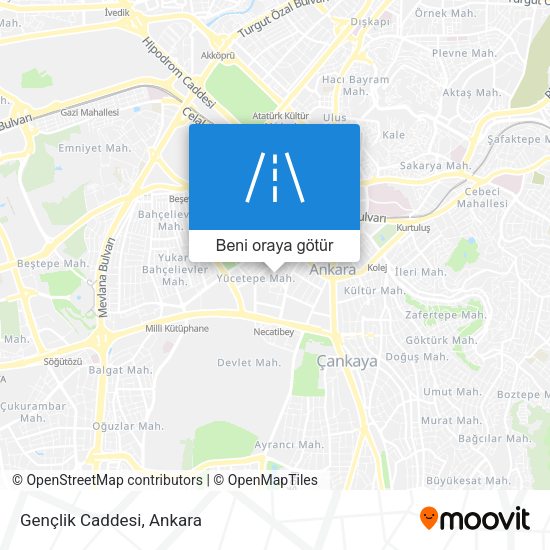 Gençlik Caddesi harita