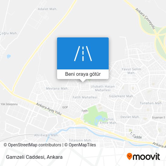 Gamzeli Caddesi harita