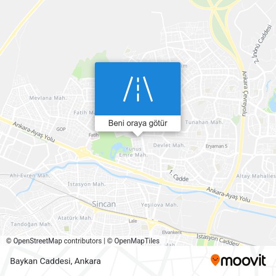 Baykan Caddesi harita