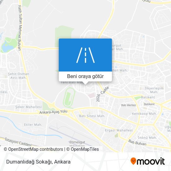 Dumanlıdağ Sokağı harita
