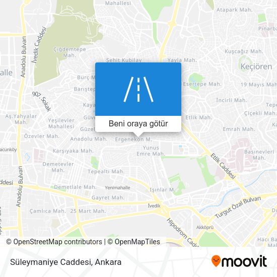 Süleymaniye Caddesi harita