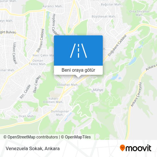 Venezuela Sokak harita