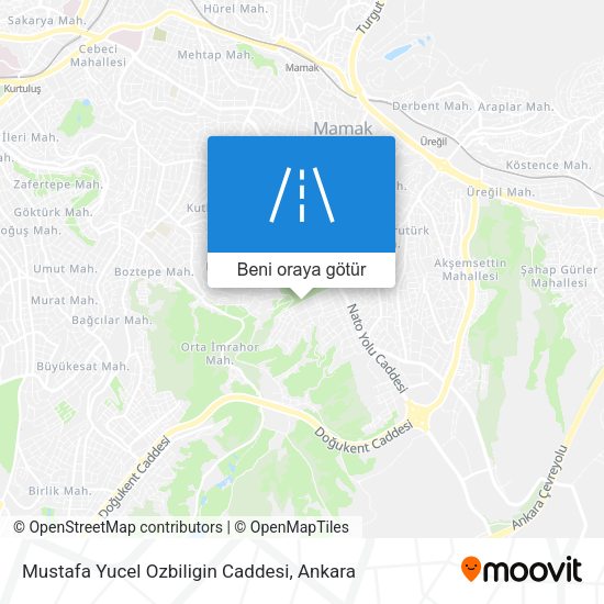 Mustafa Yucel Ozbiligin Caddesi harita