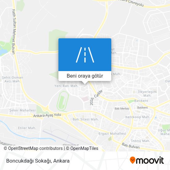 Boncukdağı Sokağı harita