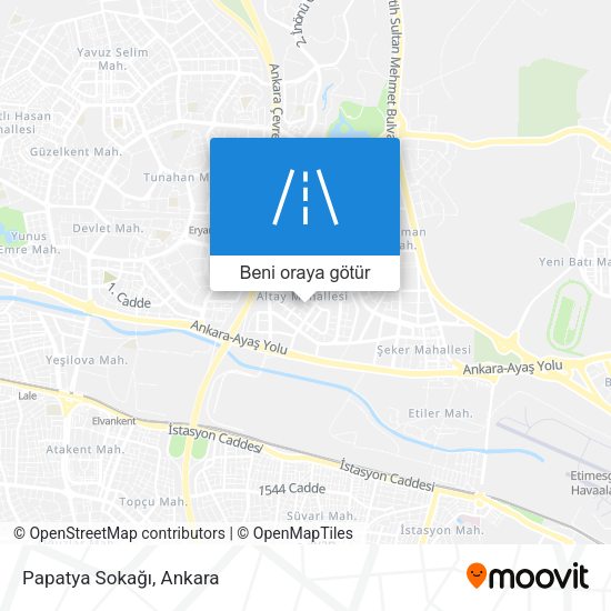 Papatya Sokağı harita