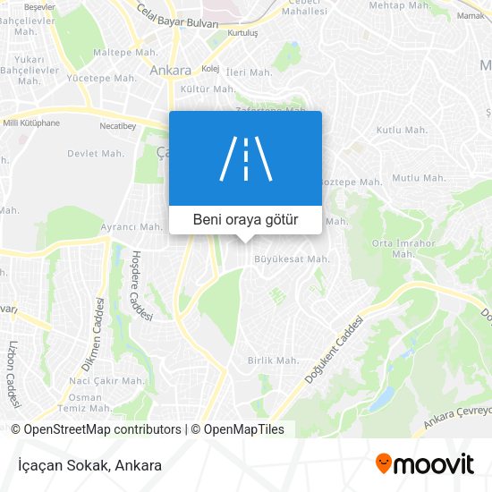 İçaçan Sokak harita