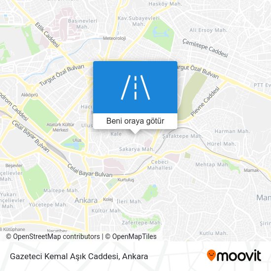 Gazeteci Kemal Aşık Caddesi harita