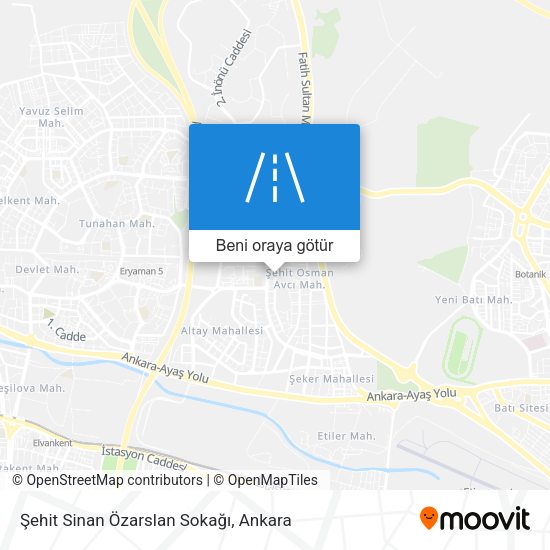 Şehit Sinan Özarslan Sokağı harita