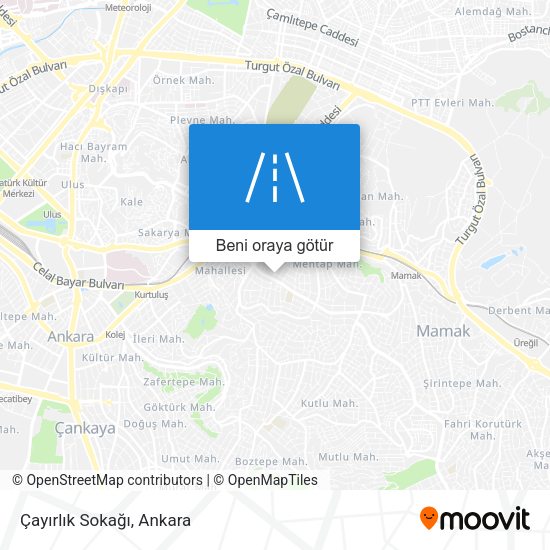 Çayırlık Sokağı harita