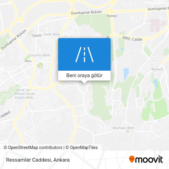 Ressamlar Caddesi harita