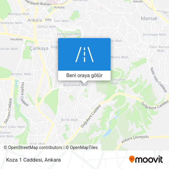 Koza 1 Caddesi harita