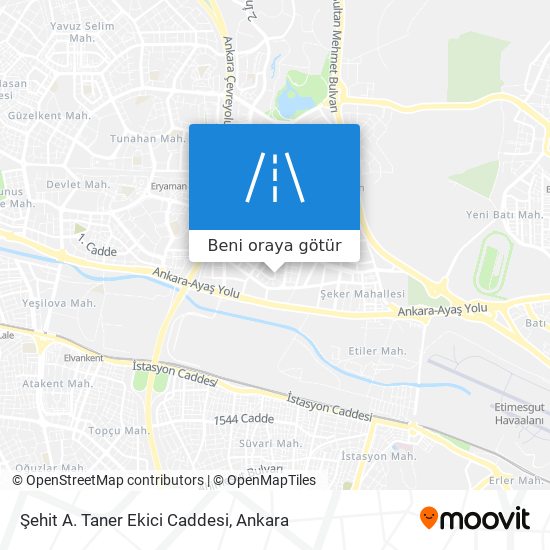 Şehit A. Taner Ekici Caddesi harita