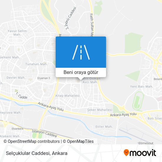 Selçuklular Caddesi harita