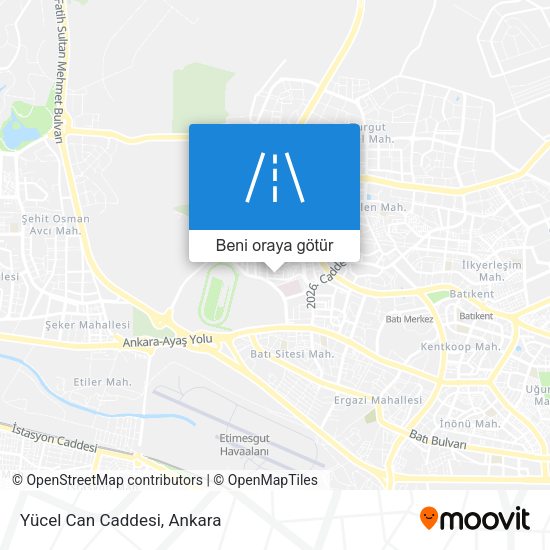 Yücel Can Caddesi harita