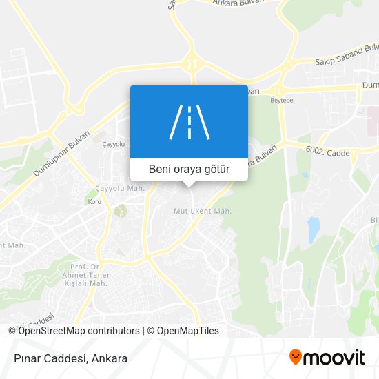 Pınar Caddesi harita