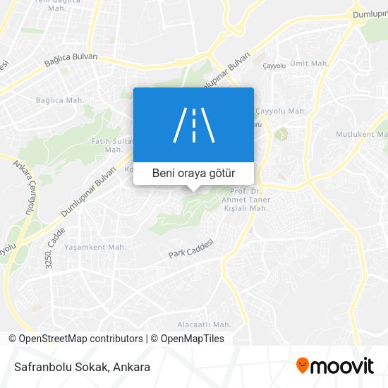 Safranbolu Sokak harita