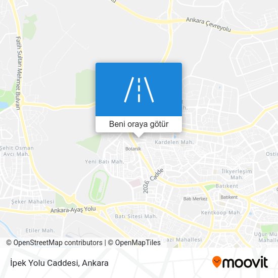 İpek Yolu Caddesi harita